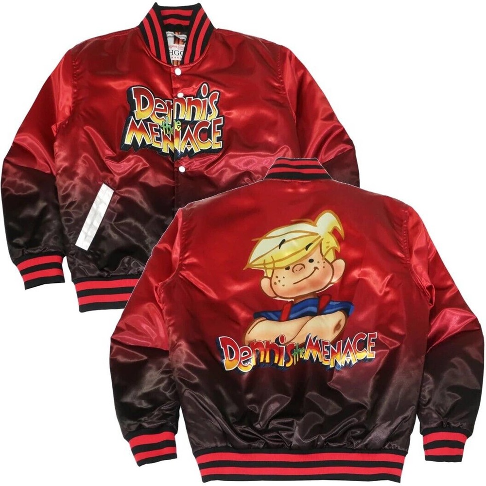 Dennis The Menace Men's Headgear Classics Gradient Satin Jacket